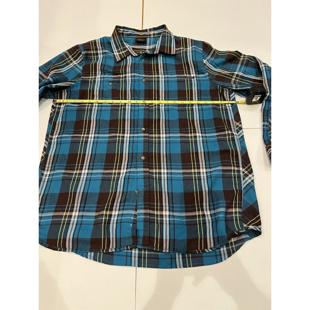 Oakley Light Flannel Plaid Button Front Long Sleeve Shirt - Men's Size XL - Picture 9 of 11